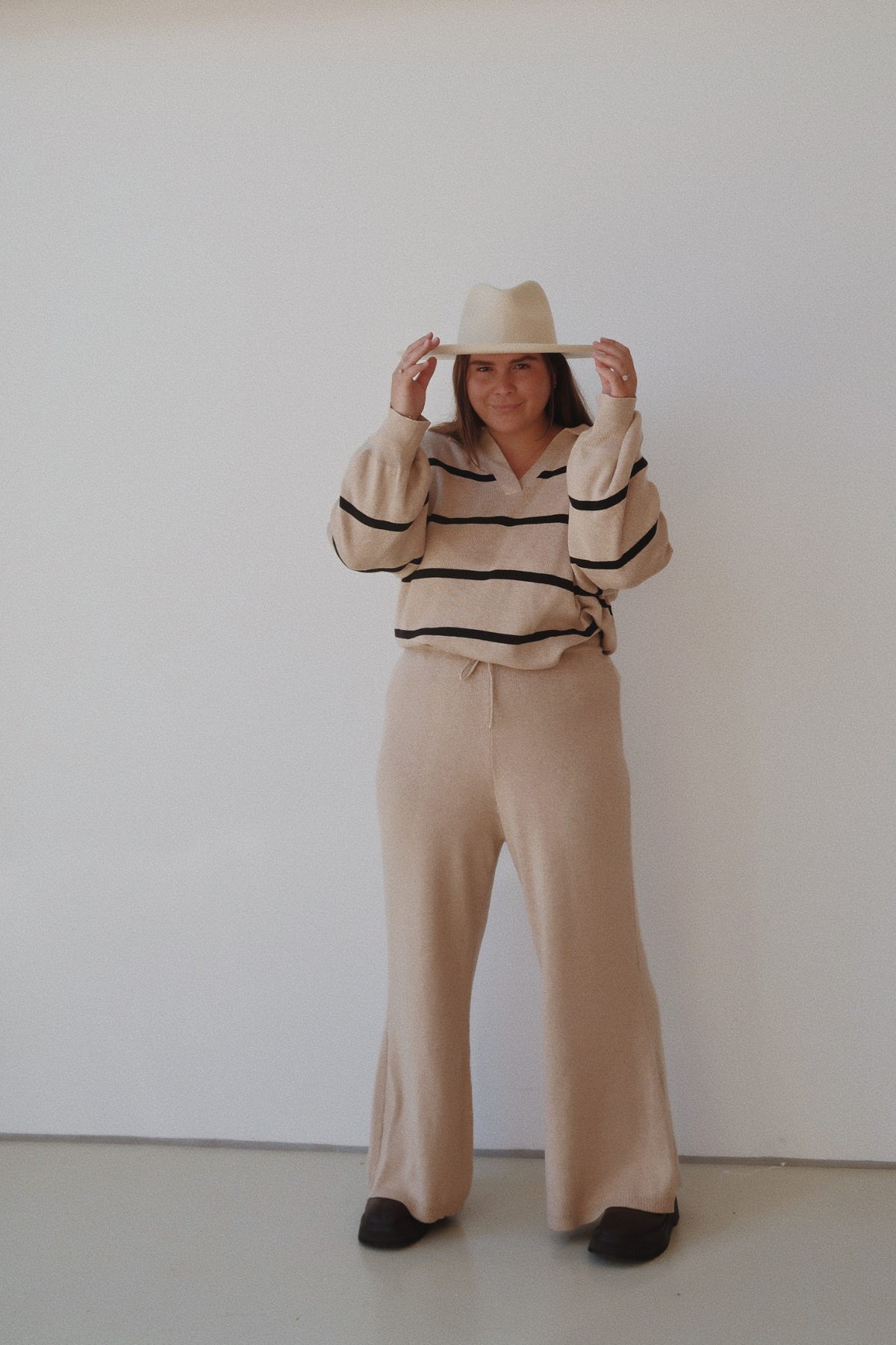 LUNA KNIT PANTS / SAND