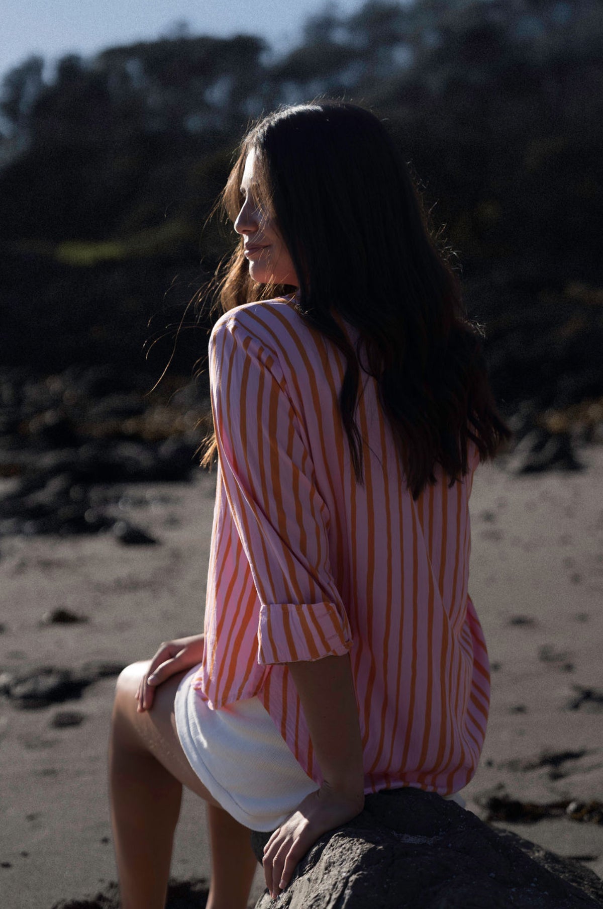 SUNDOWN STRIPE / PINK & ORANGE