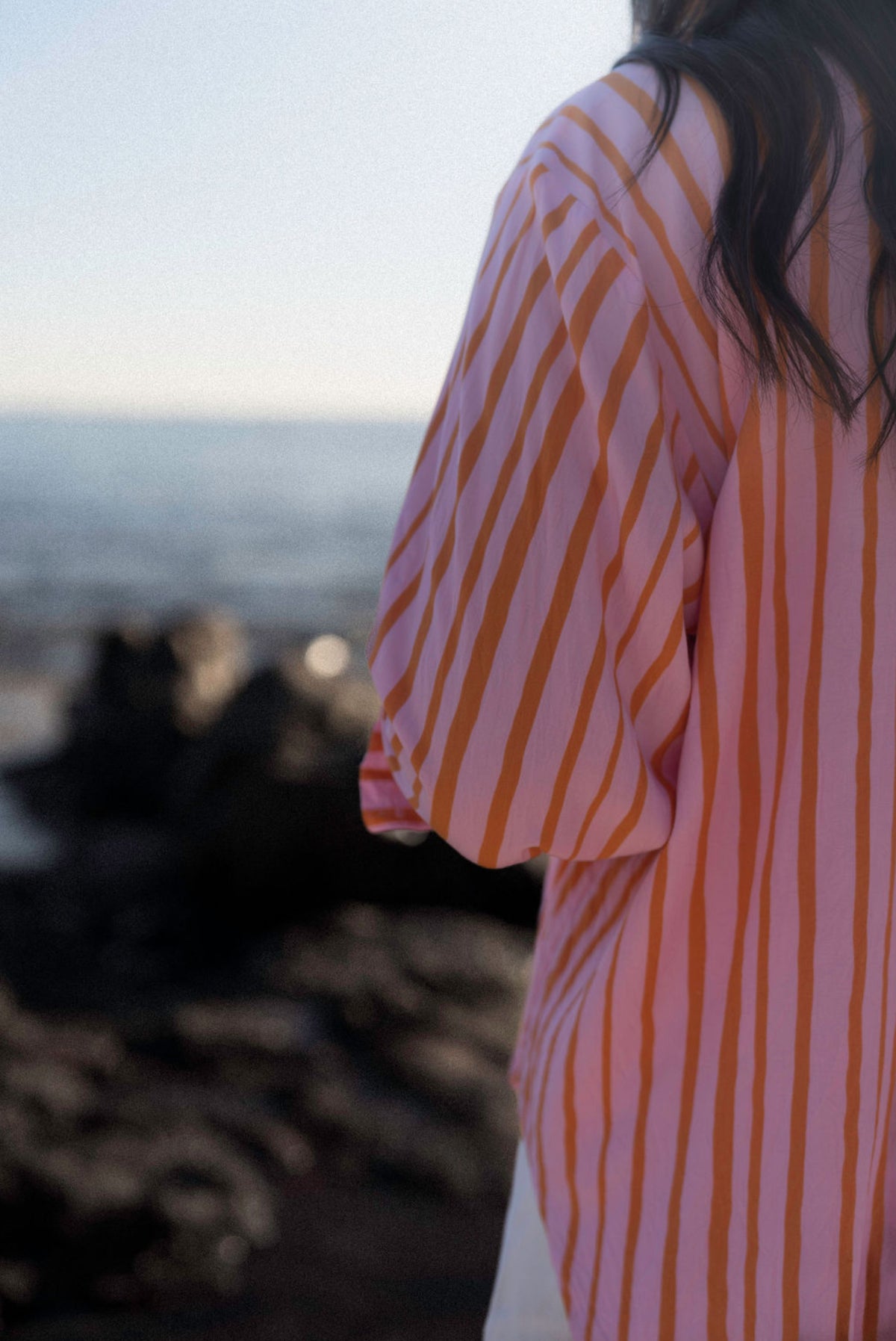 SUNDOWN STRIPE / PINK & ORANGE