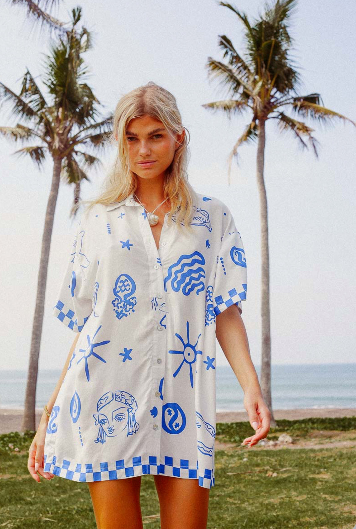 BLUE BAE SHIRT DRESS