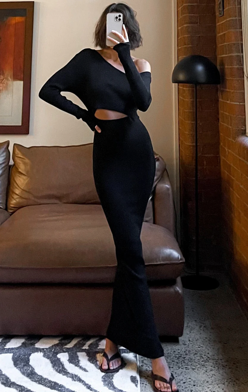 AURORA MAXI DRESS / BLACK