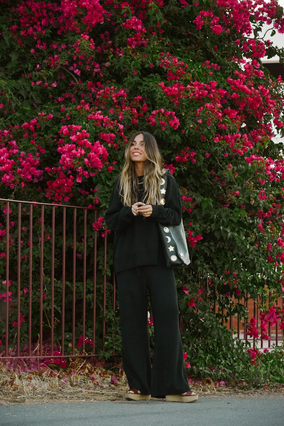 LUNA KNIT PANTS/ BLACK