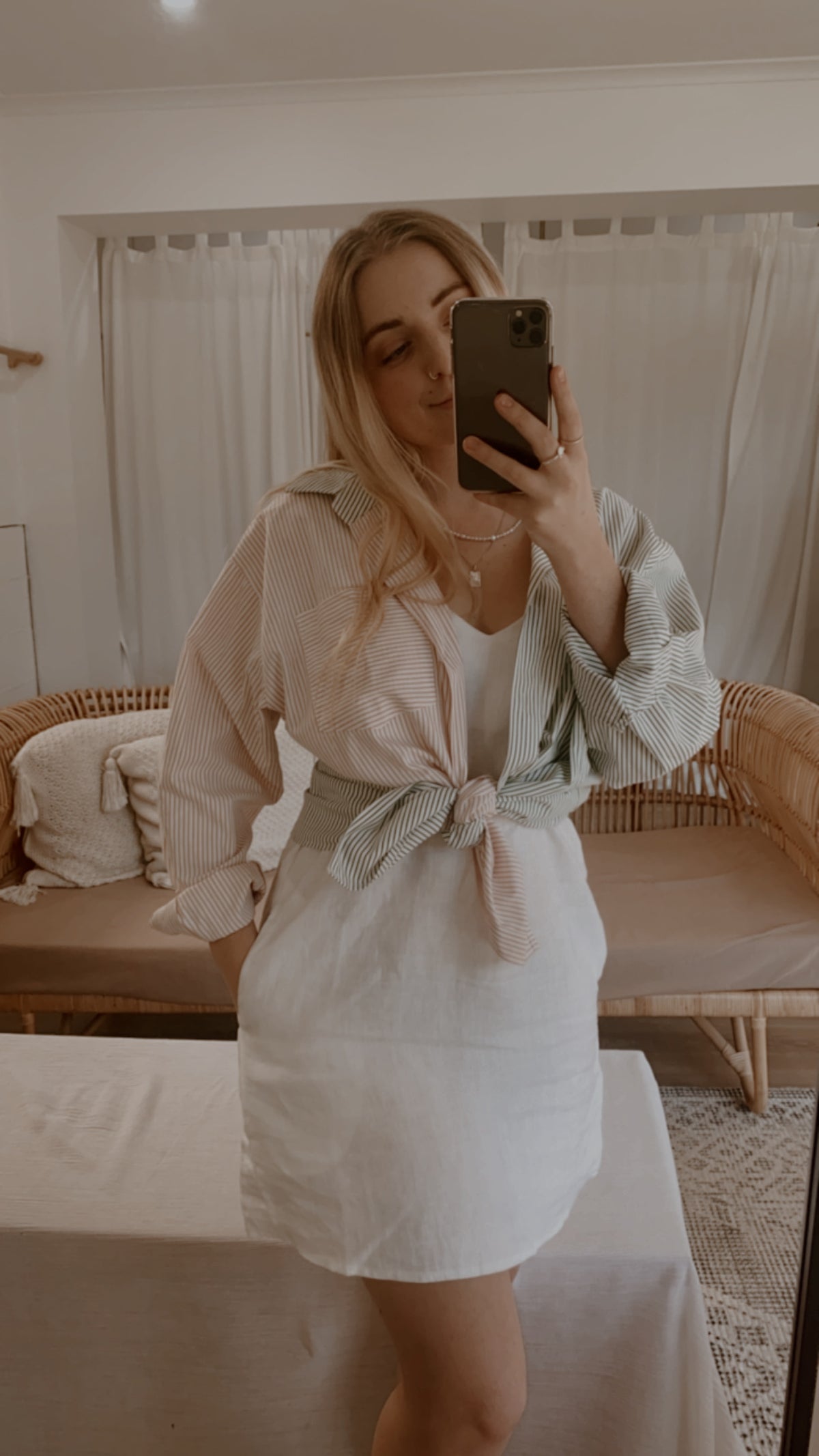 LINEN MINI DRESS