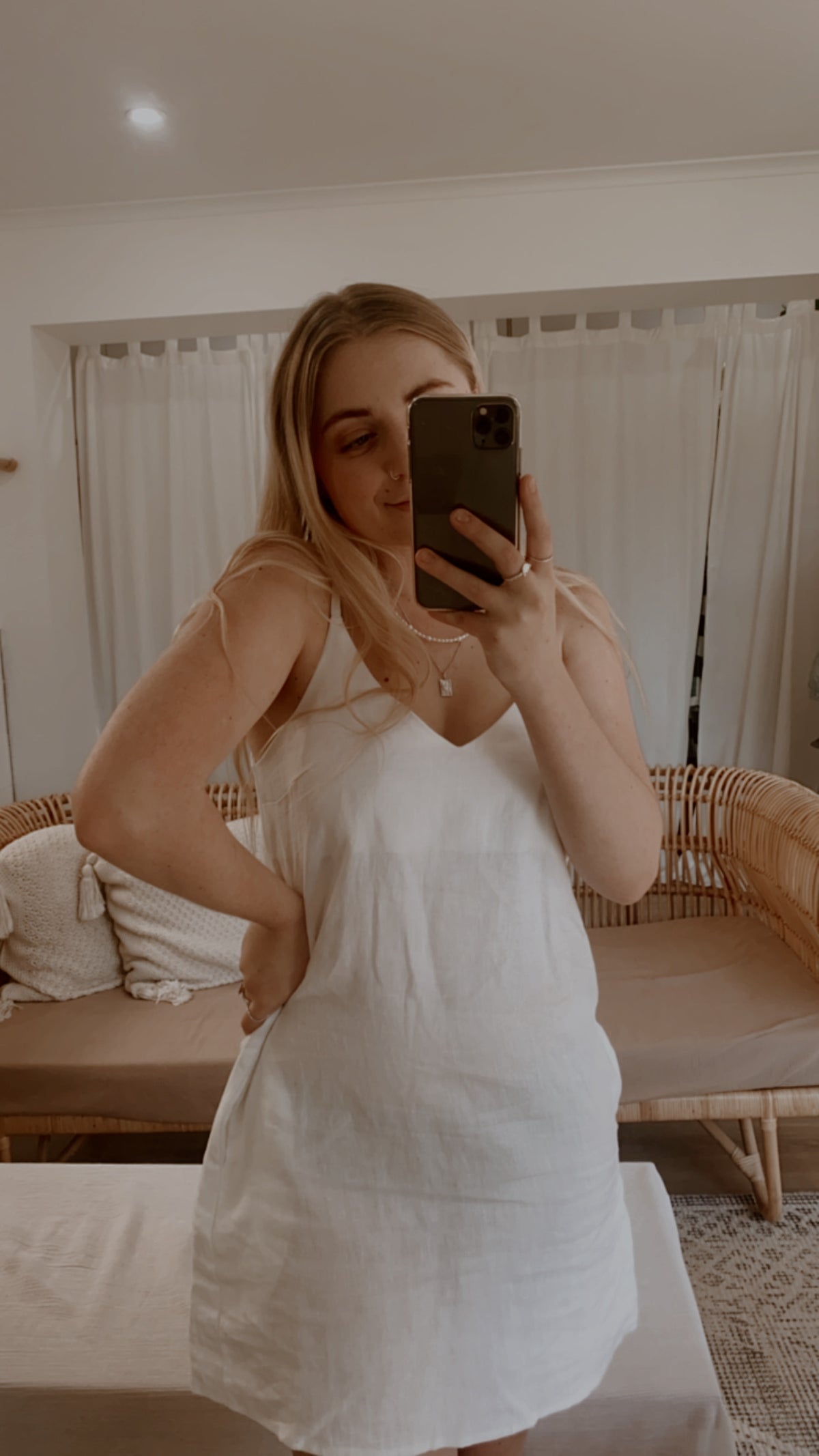 LINEN MINI DRESS