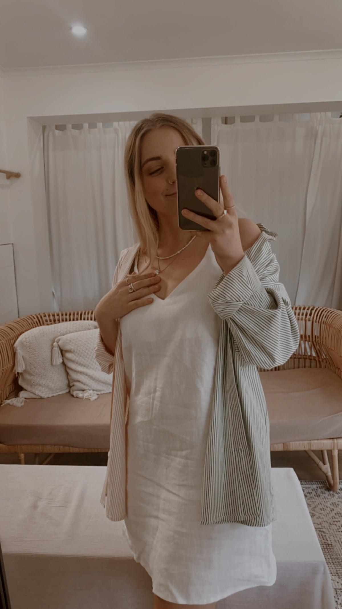 LINEN MINI DRESS