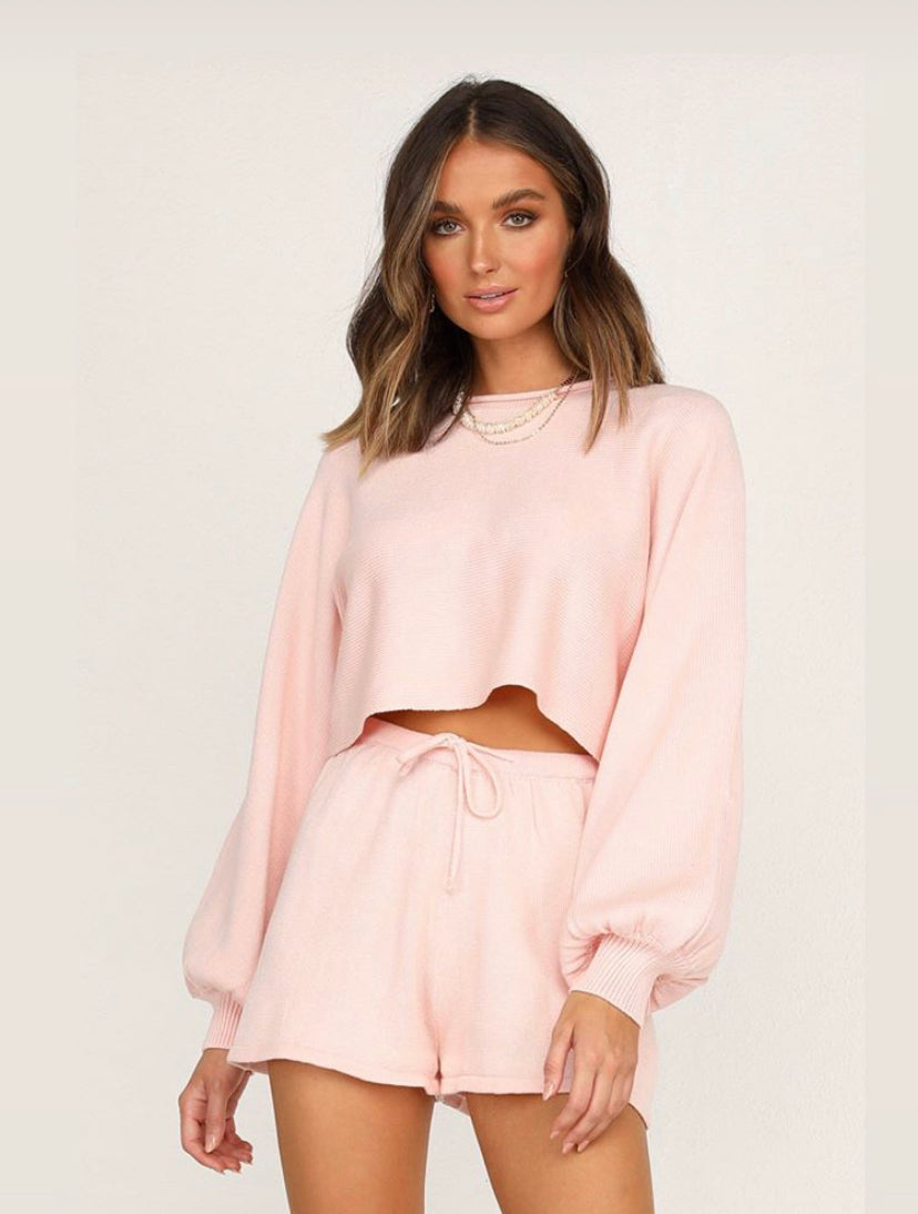 Zara pink cropped jumper Clearance