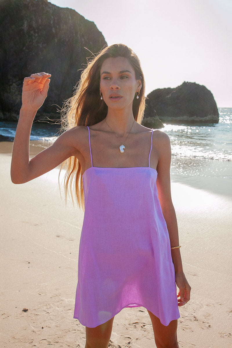 PALMEO SHIFT DRESS - LILAC