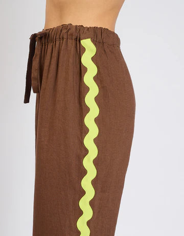 THE KIMI PANTS - CHOCOLATE
