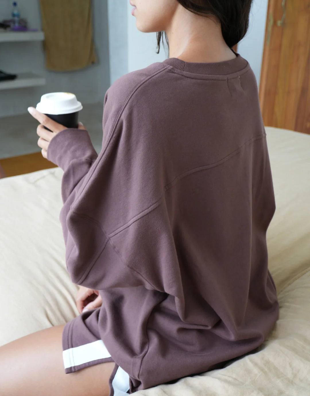 THE MAX CREW NECK / CHOCOLATE