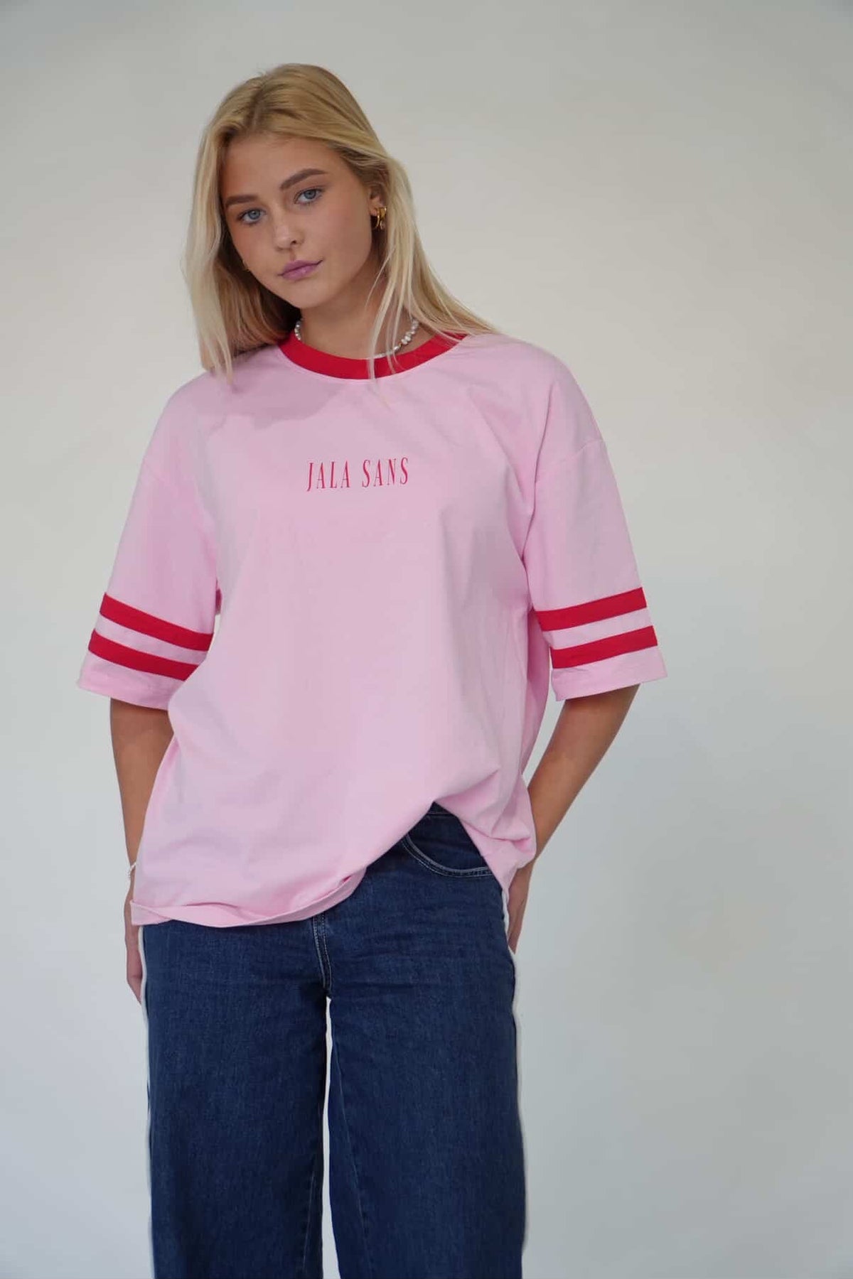 THE EDIT TEE - PINK & RED