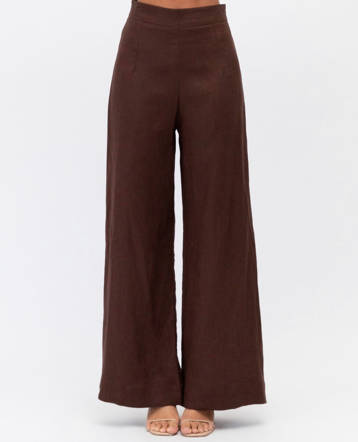 LINEN CHOCOLATE PANT