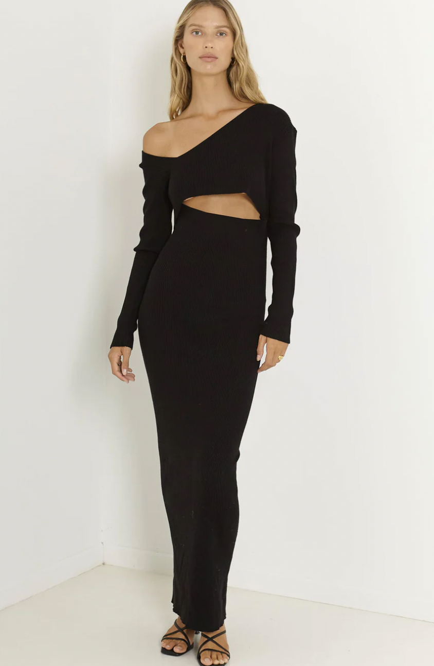 AURORA MAXI DRESS / BLACK