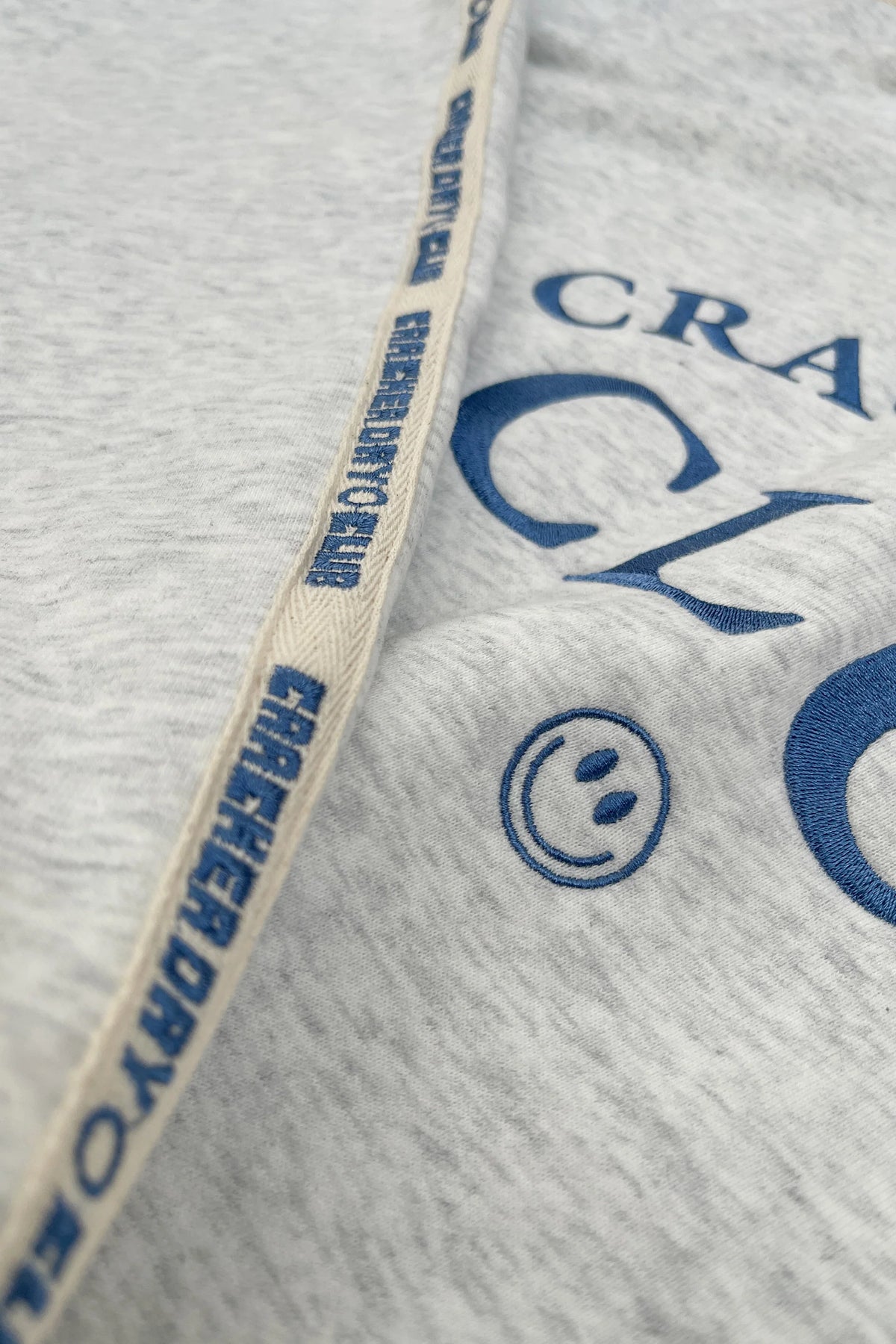 CLOUD QUARTER ZIP SWEAT - GREY MARLE
