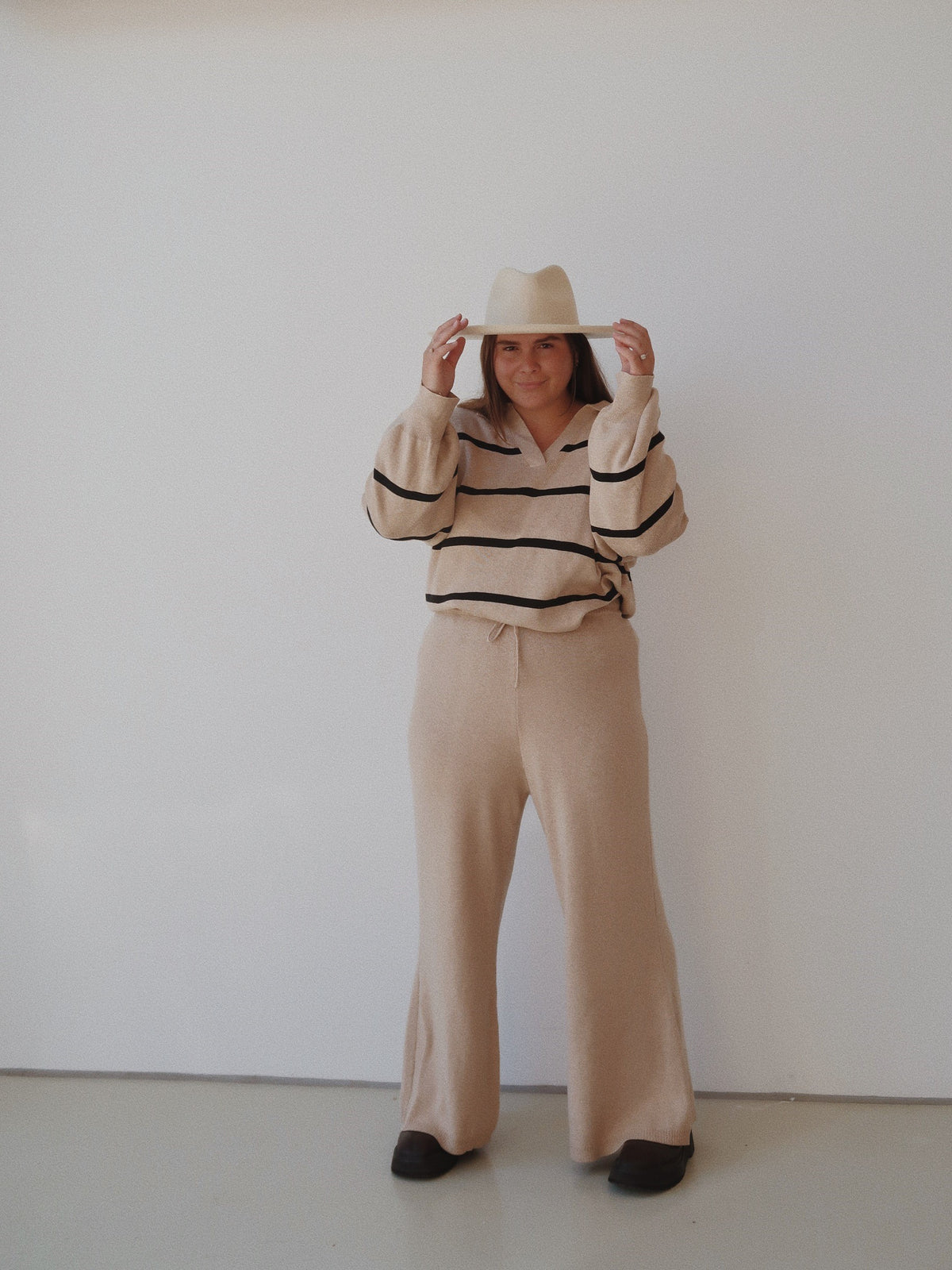 LUNA KNIT PANTS / SAND