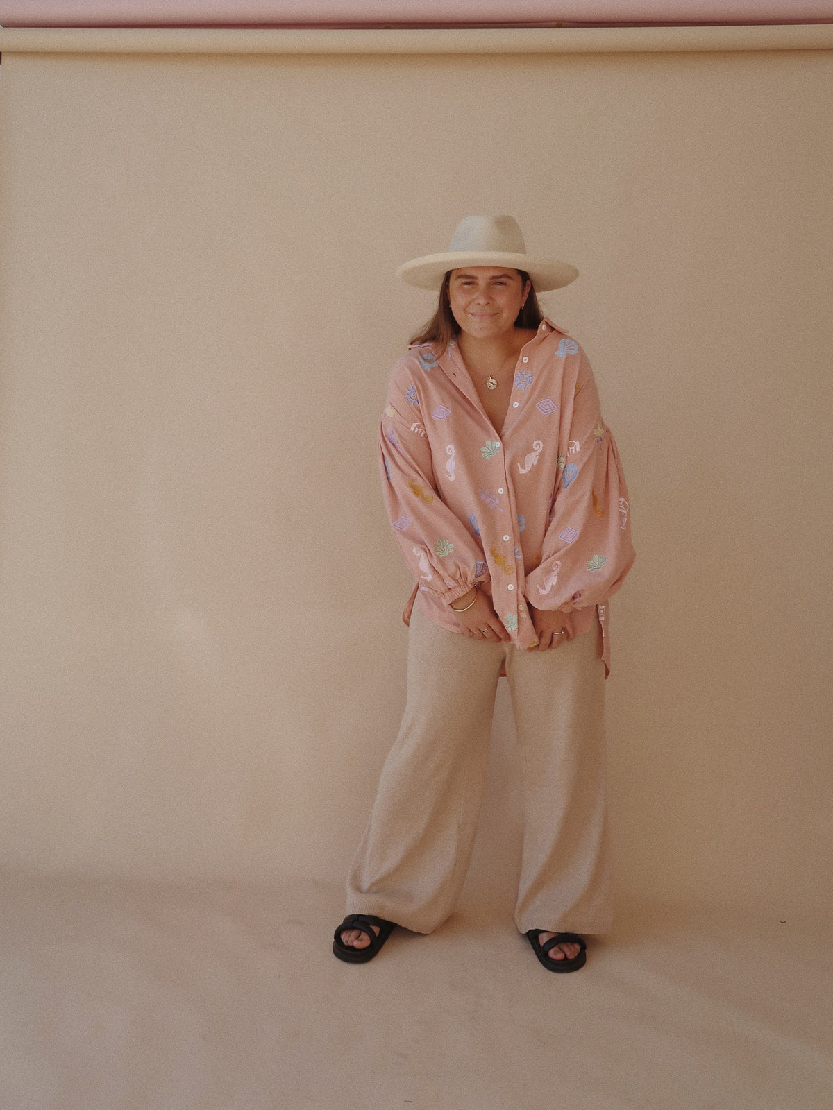 LUNA KNIT PANTS / SAND