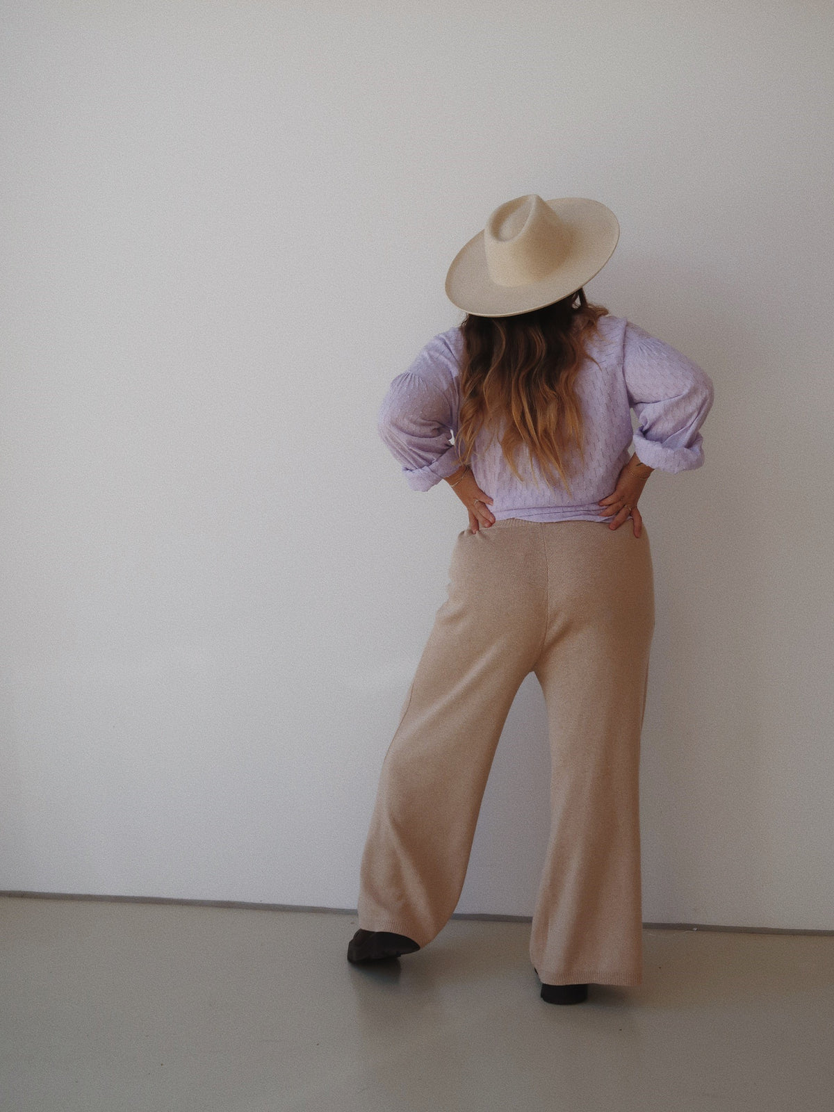 LUNA KNIT PANTS / SAND