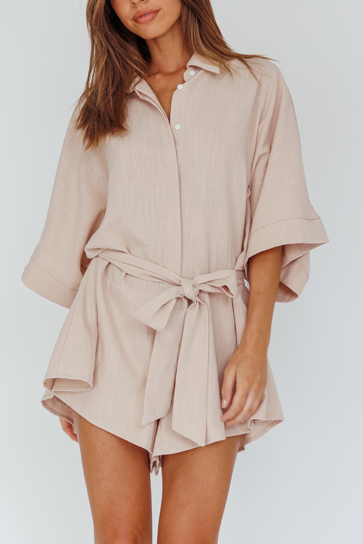 NINA PLAYSUIT/ SAND