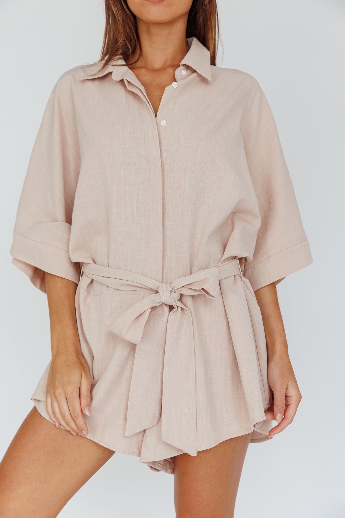 NINA PLAYSUIT/ SAND