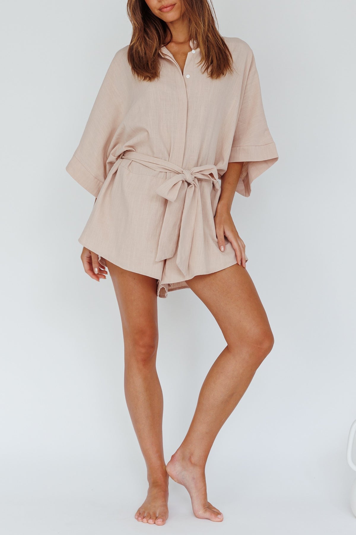 NINA PLAYSUIT/ SAND